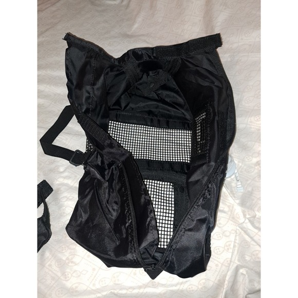 NWOT- XS Roll Up Purse size small pet carrier nylon with mesh and top handles - Picture 6 of 9